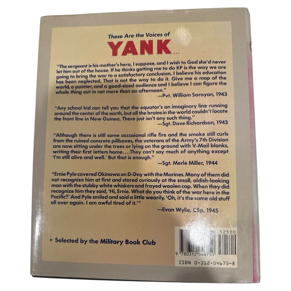Signed Book Yank The Army Weekly‎ WWII From The Guys Who Brought You Victory